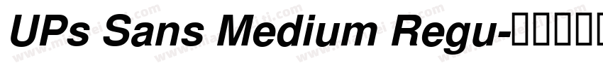 UPs Sans Medium Regu字体转换